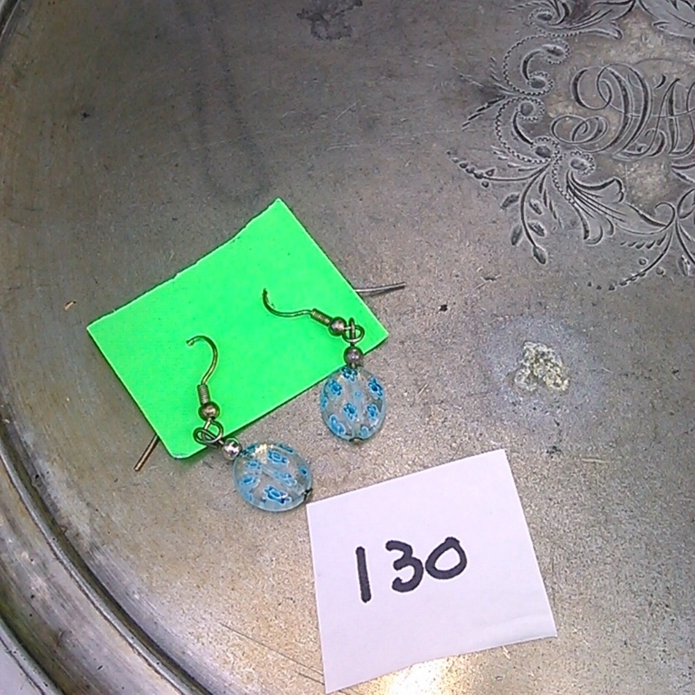 blue earrings